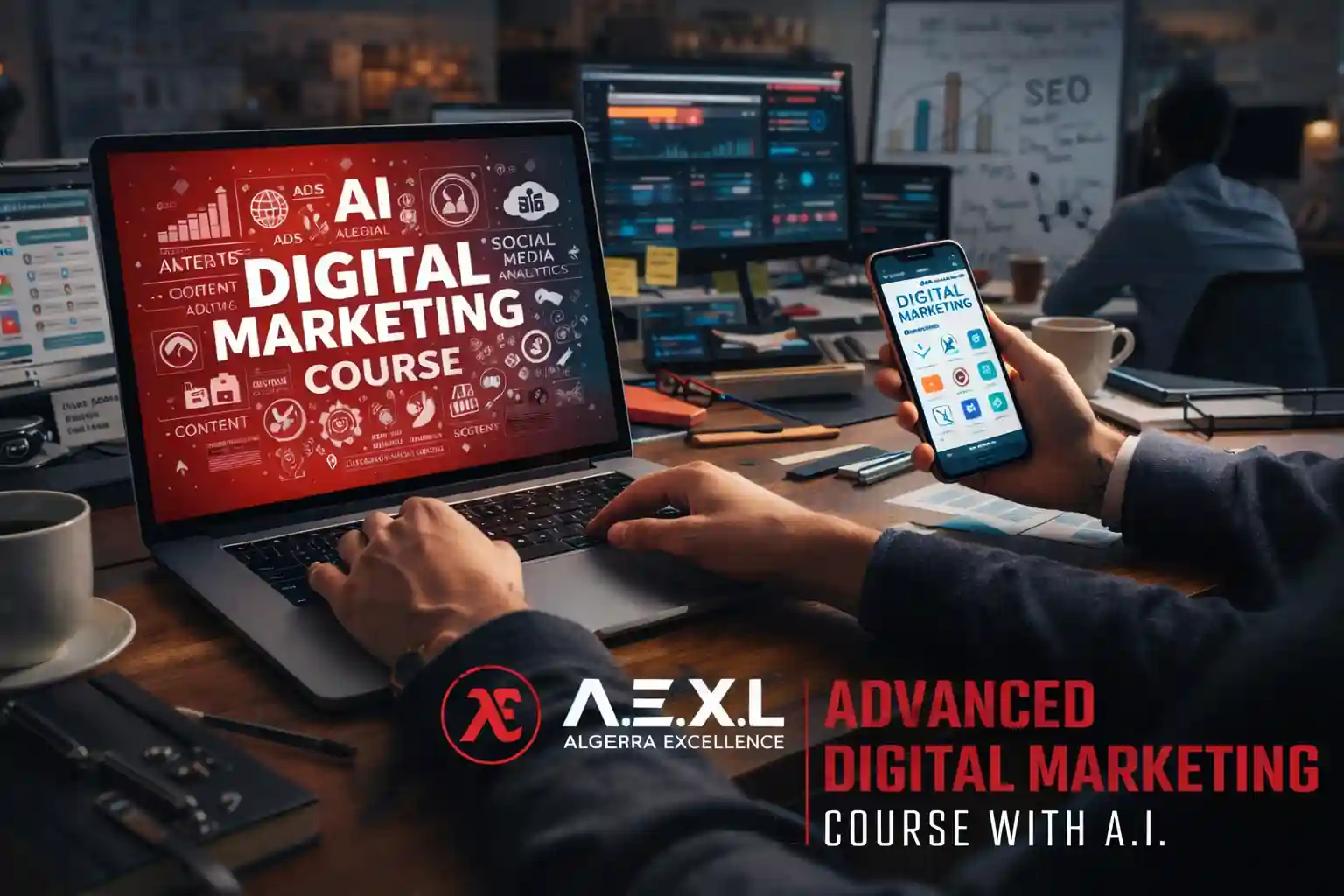 Side Hero Banner Digital Marketing Course With AI