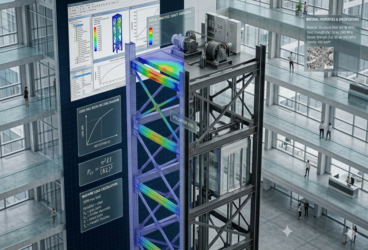 Steel Lift_Elevator Shaft Structure Design